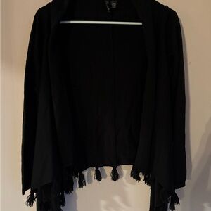 Black Fringe Women Sweater full tilt xl